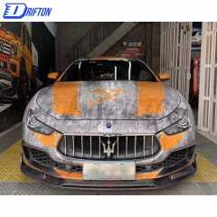 CMST Style Carbon Fiber Front Lip For Maserati Ghibli 2018-2021