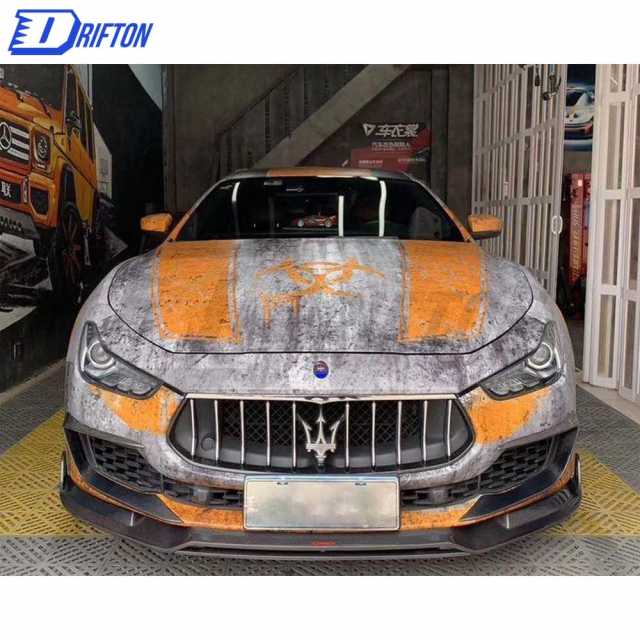 CMST Style Carbon Fiber Front Lip For Maserati Ghibli 2018-2021