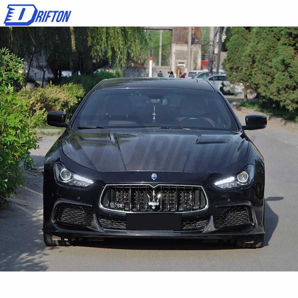 ASPEC Style Both Side Carbon Fiber Engine Hood For Maserati Ghibli 2014-2018