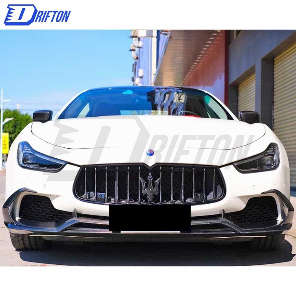 Paktechz Style Carbon Fiber Front Lip For Maserati Ghibli 2014-2017