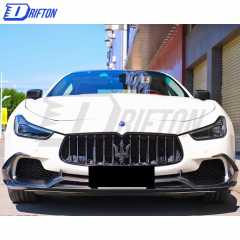 Paktechz Style Carbon Fiber Front Lip For Maserati Ghibli 2014-2017