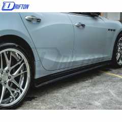 CMST Style Carbon Fiber Side Skirt For Maserati Ghibli 2018-2021