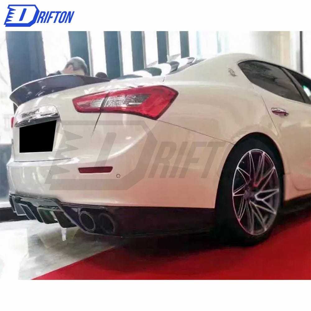 CMST Style Carbon Fiber Rear Trunk Wing Spoiler For Maserati Ghibli 2014-2021