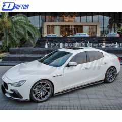 CMST Style Carbon Fiber Front Bumper Insert Trims For Maserati Ghibli 2014-2017