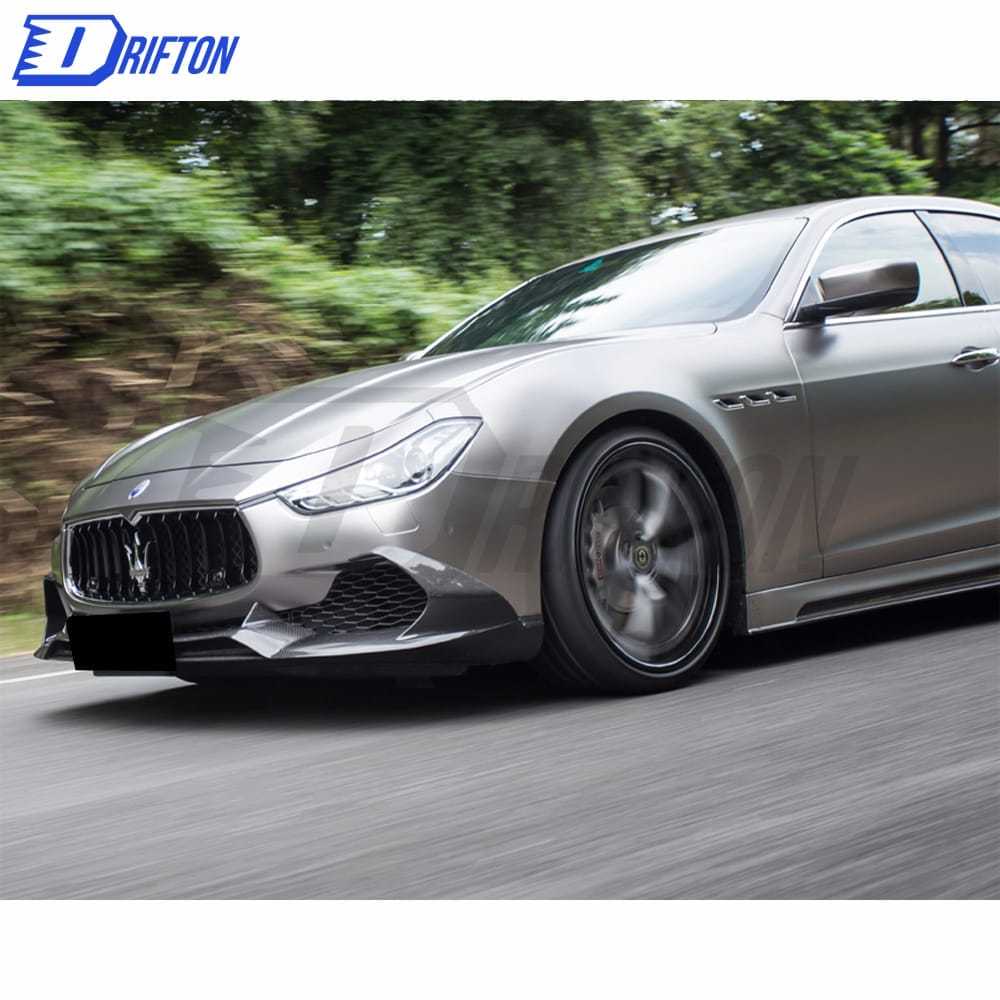 Paktechz Style Carbon Fiber Front Lip For Maserati Ghibli 2014-2017