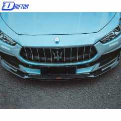 CMST Style Carbon Fiber Front Lip For Maserati Ghibli 2018-2021