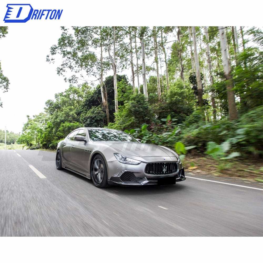 Paktechz Style Carbon Fiber Front Lip For Maserati Ghibli 2014-2017