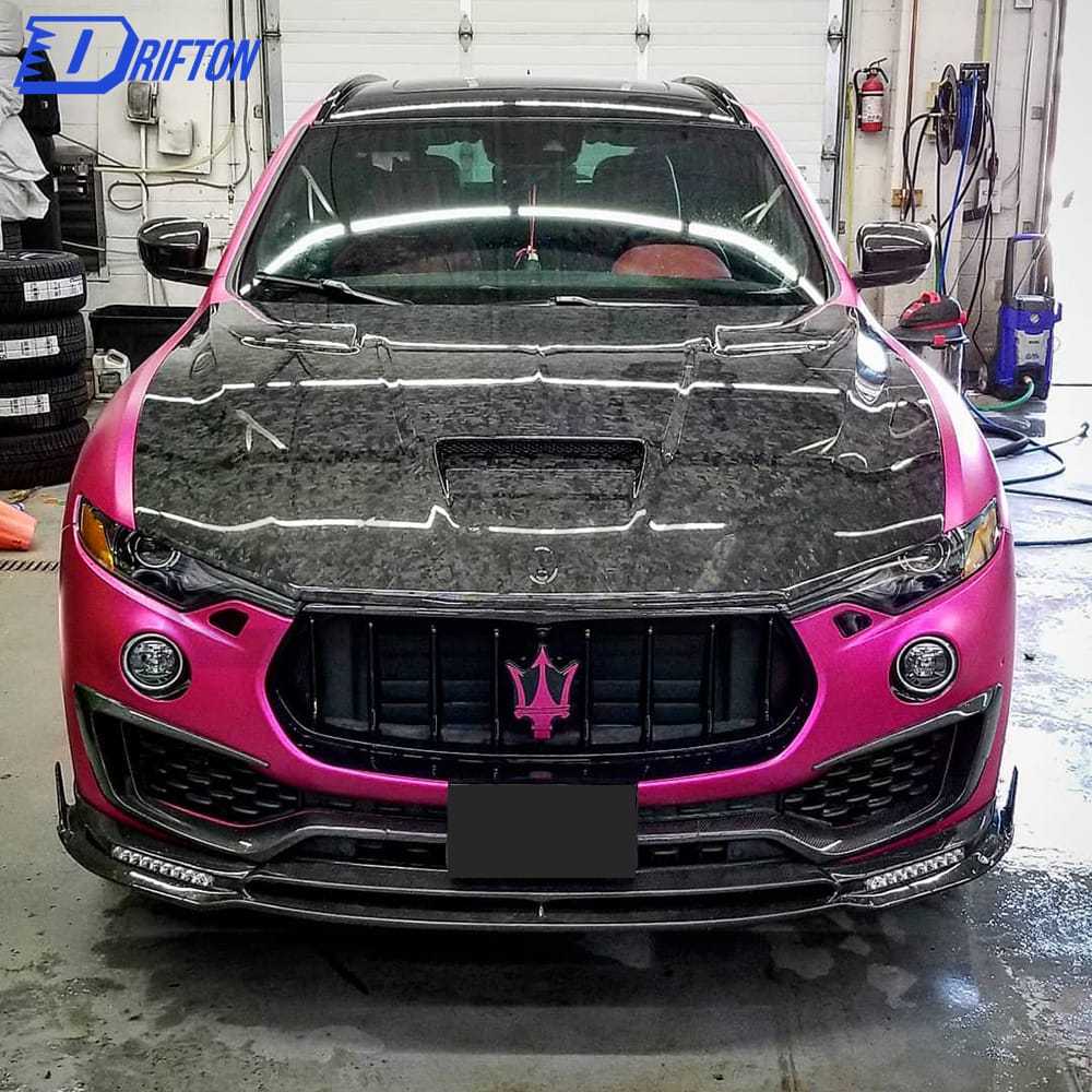 Mansory Style Forged Dry Carbon Fiber Hood For Maserati Levante 2016-2018