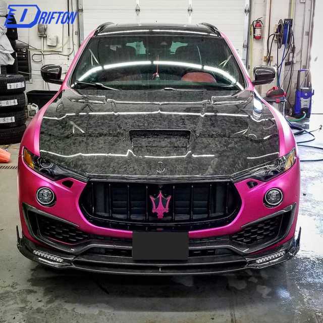 Mansory Style Forged Dry Carbon Fiber Hood For Maserati Levante 2016-2018