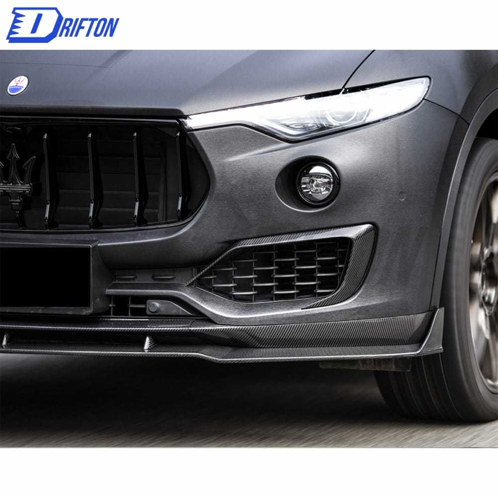 PakTechz Style Carbon Fiber Upper Front Lip For Maserati Levante 2016-2020