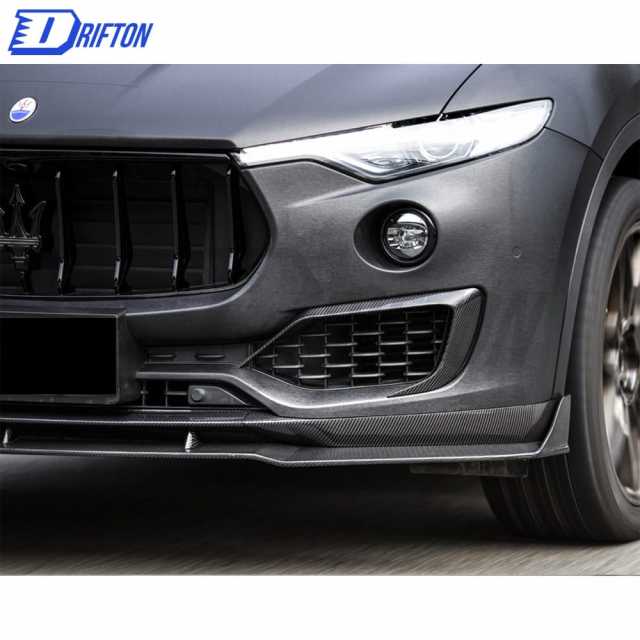 PakTechz Style Carbon Fiber Upper Front Lip For Maserati Levante 2016-2020