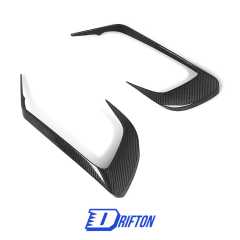 PakTechz Style Carbon Fiber Front Bumper Canards For Maserati Levante 2016-2020