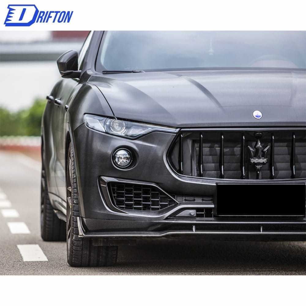 PakTechz Style Carbon Fiber Upper Front Lip For Maserati Levante 2016-2020