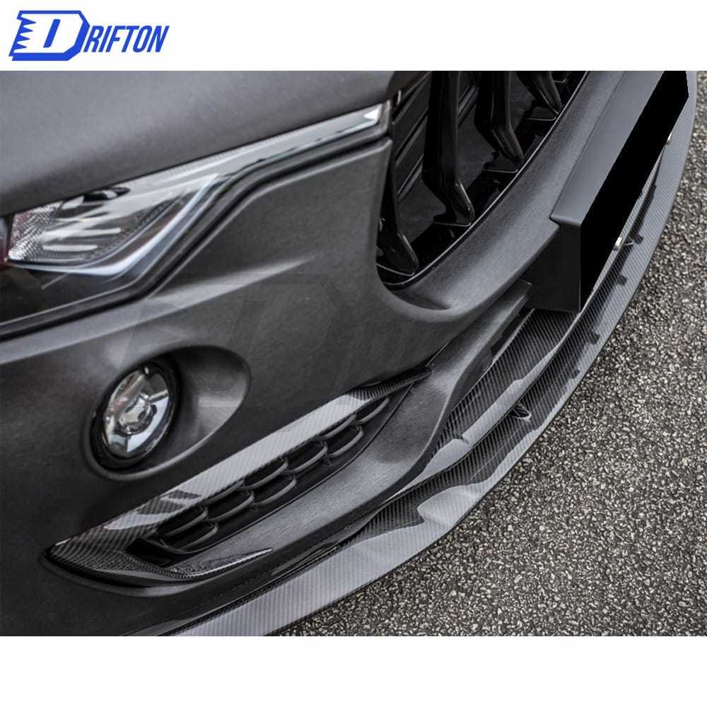 PakTechz Style Carbon Fiber Front Bumper Canards For Maserati Levante 2016-2020