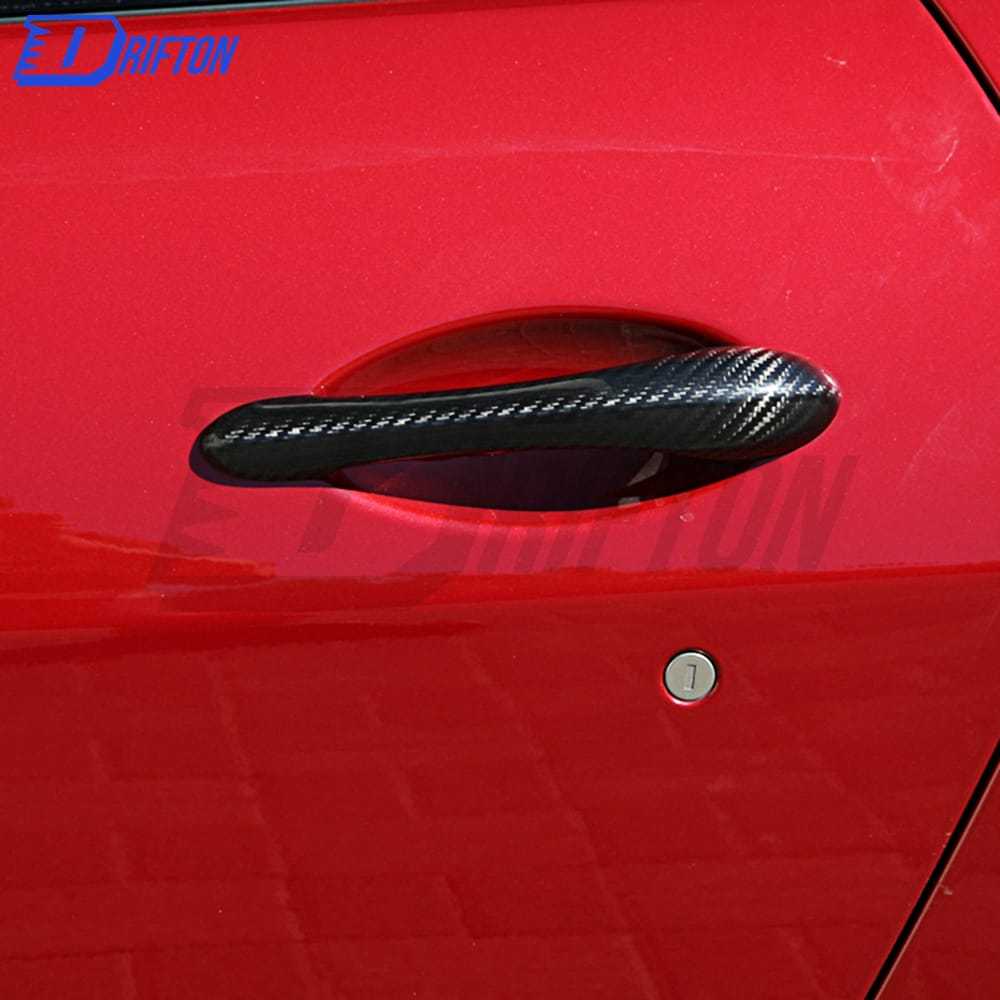 Dry Carbon Fiber Door Handle Cover For Maserati Granturismo Grancabrio GTS GT 2007-2015