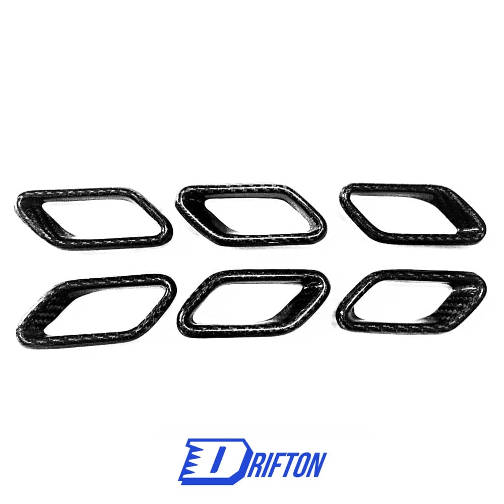 Dry Carbon Fiber Fender Vent Cover For Maserati Granturismo Grancabrio GT GTS GC 2007-2015