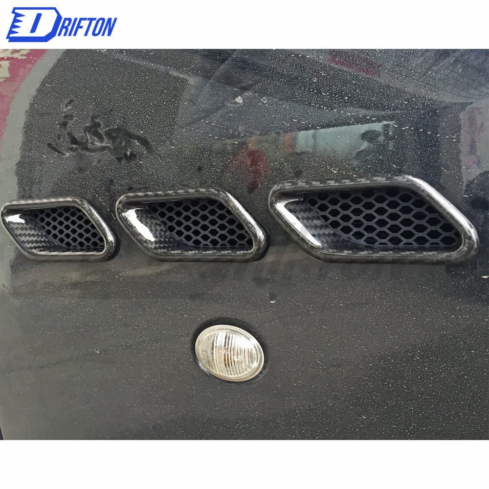 Dry Carbon Fiber Fender Vent Cover For Maserati Granturismo Grancabrio GT GTS GC 2007-2015