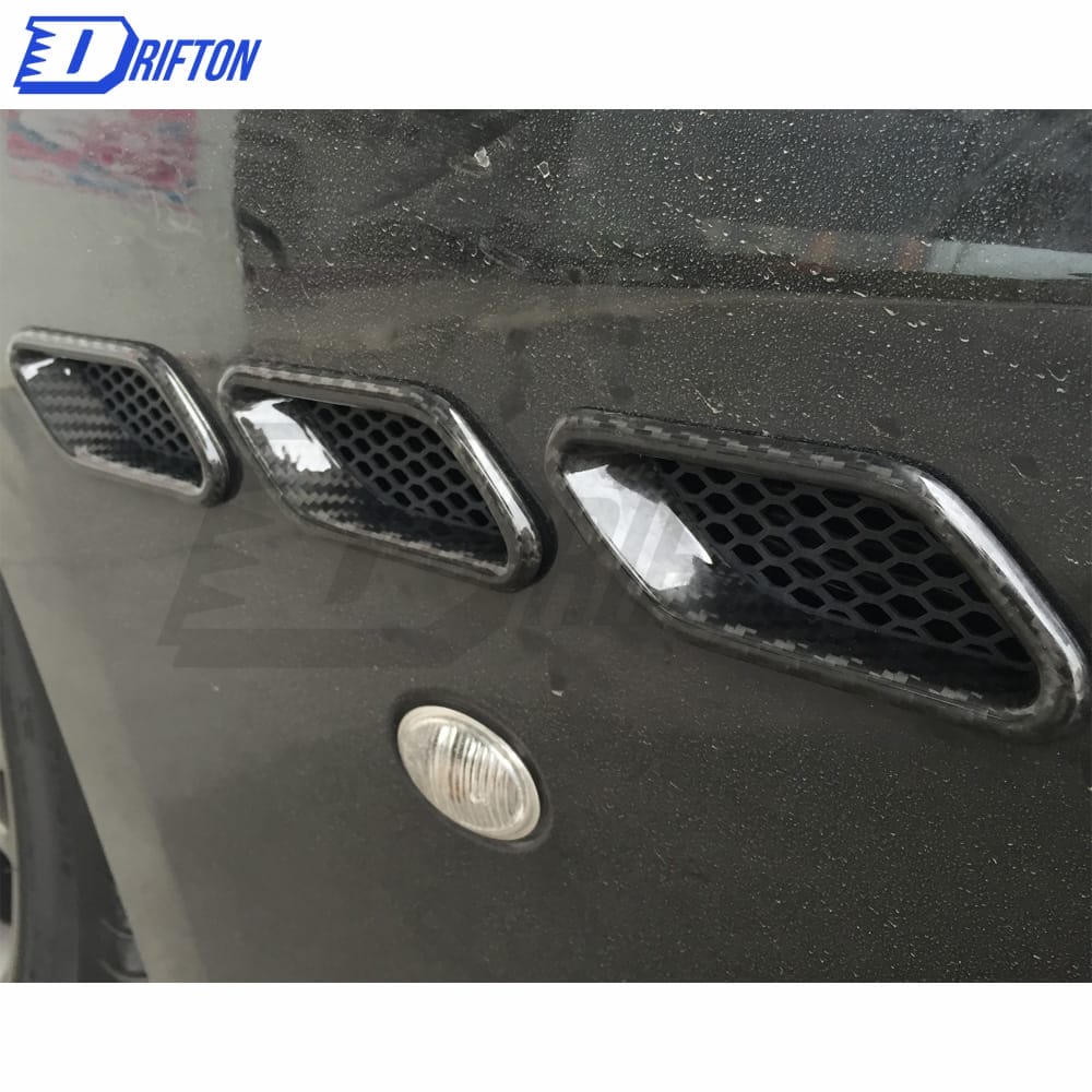 Dry Carbon Fiber Fender Vent Cover For Maserati Granturismo Grancabrio GT GTS GC 2007-2015