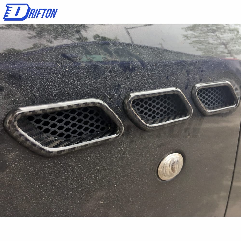 Dry Carbon Fiber Fender Vent Cover For Maserati Granturismo Grancabrio GT GTS GC 2007-2015