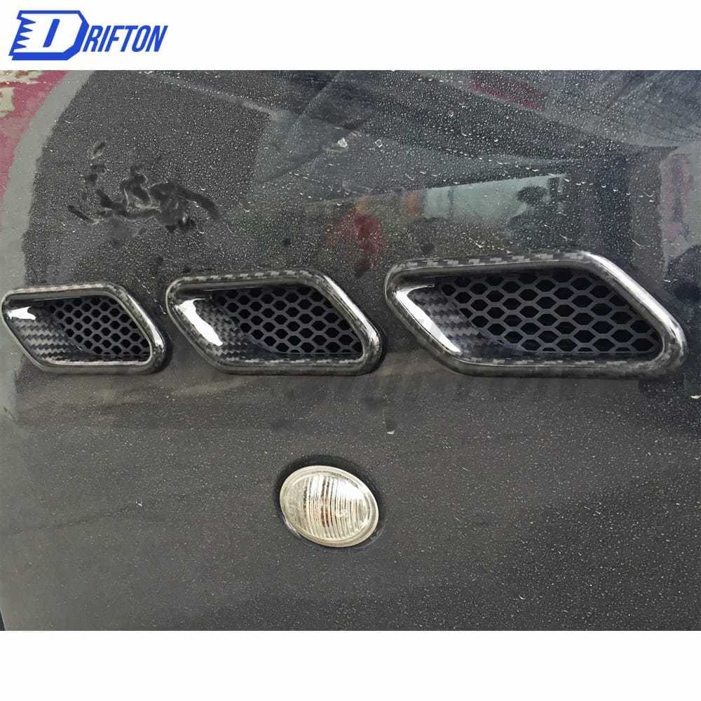 Dry Carbon Fiber Fender Vent Cover For Maserati Granturismo Grancabrio GT GTS GC 2007-2015