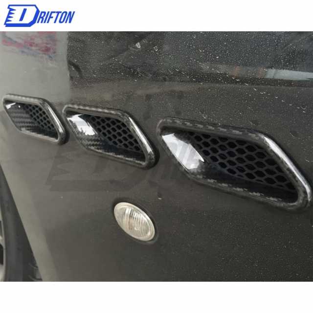 Dry Carbon Fiber Fender Vent Cover For Maserati Granturismo Grancabrio GT GTS GC 2007-2015