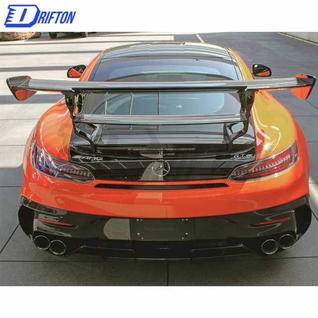 Black Series Style Dry Carbon Fiber Rear Spoiler For Mercedes-Benz AMG GT GTS GTC GTR 2015-2019
