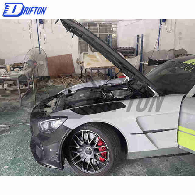 Black Series Style Half Dry Carbon Fiber Body Kit For Mercedes-Benz AMG GT GTS GTC GTR 2015-2019