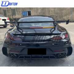 Black Series Style Half Carbon Fiber Rear Bumper For Mercedes-Benz AMG GT GTS GTC GTR 2015-2019