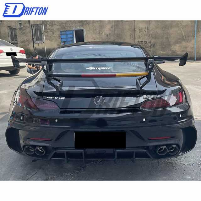 Black Series Style Half Carbon Fiber Rear Bumper For Mercedes-Benz AMG GT GTS GTC GTR 2015-2019