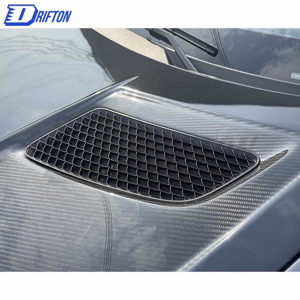 Black Series Style Half Dry Carbon Fiber Hood For Mercedes-Benz AMG GT GTS GTC GTR 2015-2019