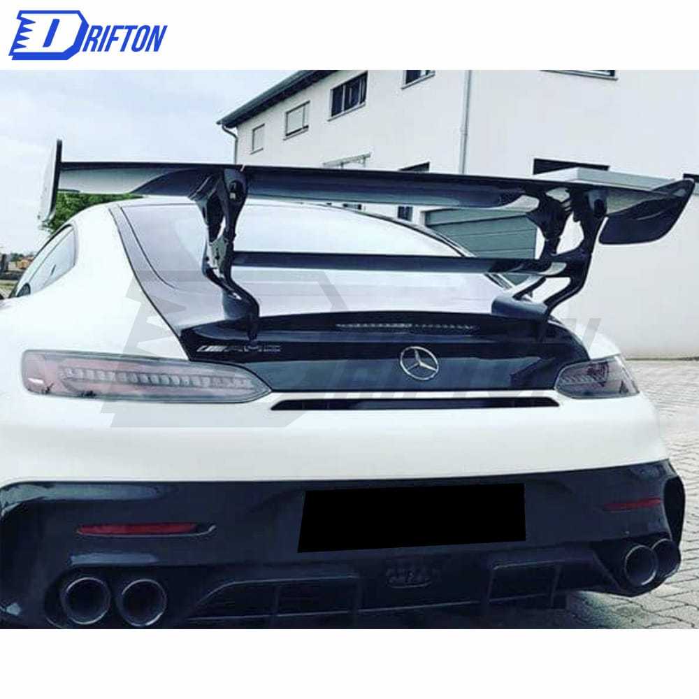 Black Series Style Dry Carbon Fiber Rear Spoiler For Mercedes-Benz AMG GT GTS GTC GTR 2015-2019