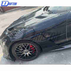 Black Series Style Half Carbon Fiber Front Bumper For Mercedes-Benz AMG GT GTS GTC GTR 2015-2019
