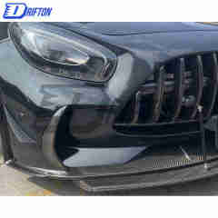 Black Series Style Half Carbon Fiber Front Bumper For Mercedes-Benz AMG GT GTS GTC GTR 2015-2019