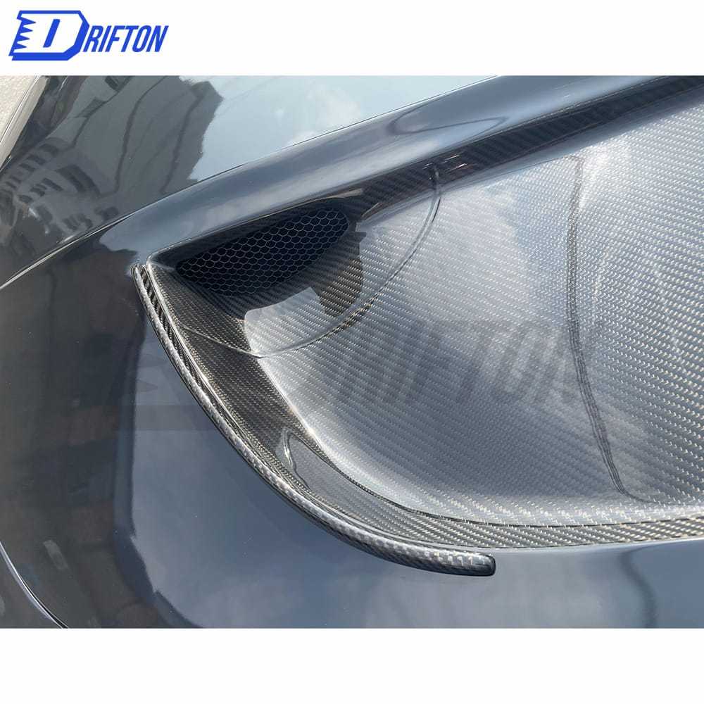 Black Series Style Half Dry Carbon Fiber Hood For Mercedes-Benz AMG GT GTS GTC GTR 2015-2019