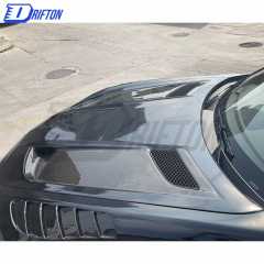 Black Series Style Half Dry Carbon Fiber Hood For Mercedes-Benz AMG GT GTS GTC GTR 2015-2019