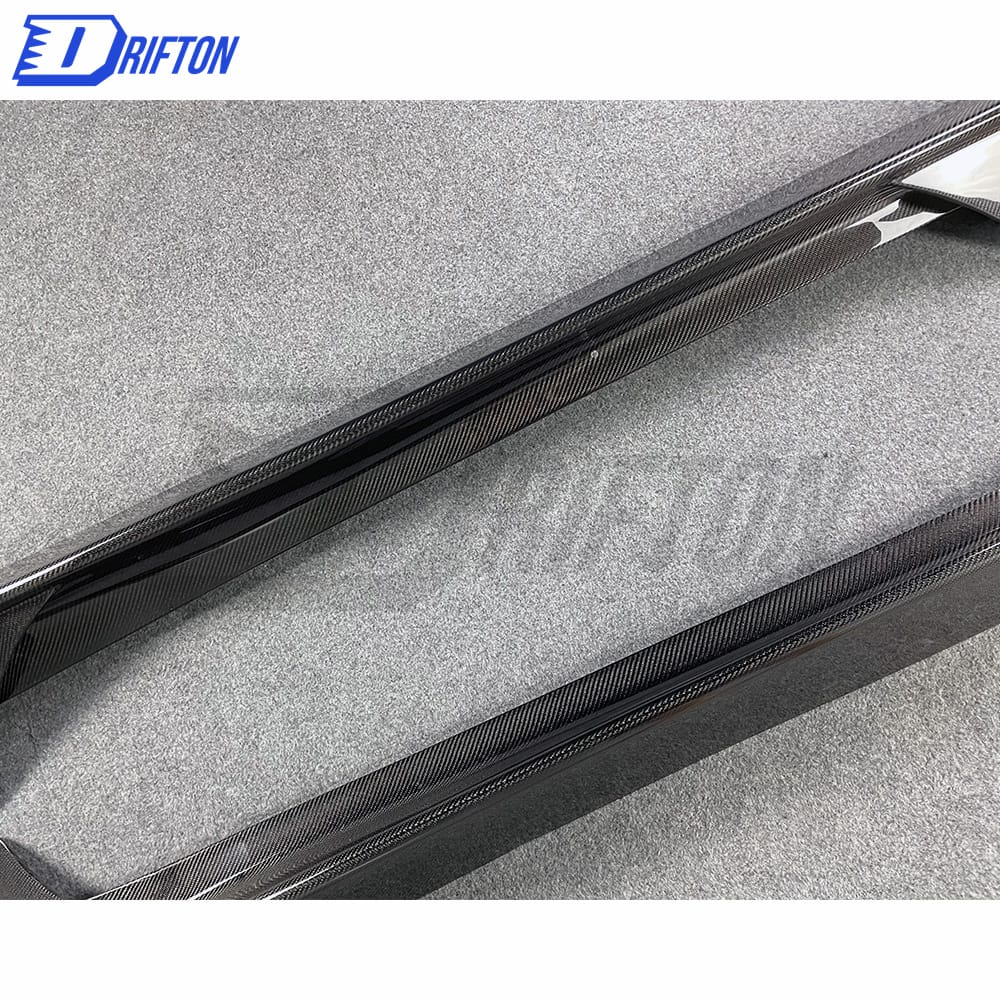 Black Series Style Carbon Fiber Side Skirt For Mercedes-Benz AMG GT GTS GTC GTR 2015-2019