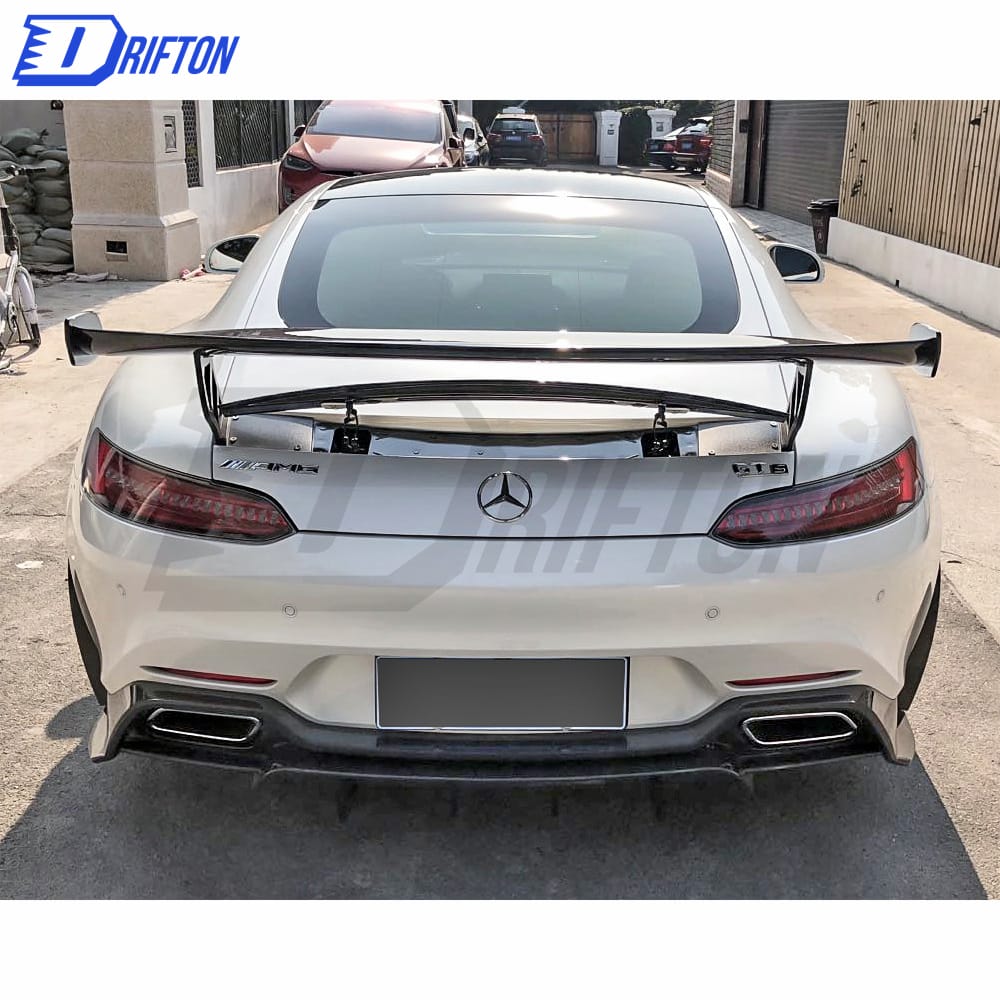 Paktechz Style Carbon Fiber Rear Diffuser For Mercedes-Benz AMG GT GTS 2015-2016