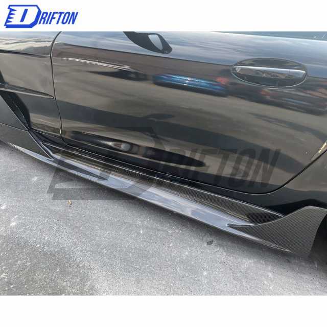 Black Series Style Carbon Fiber Side Skirt For Mercedes-Benz AMG GT GTS GTC GTR 2015-2019