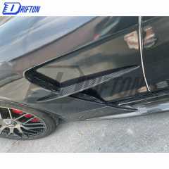 Black Series Style Carbon Fiber Side Skirt For Mercedes-Benz AMG GT GTS GTC GTR 2015-2019
