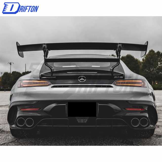 Black Series Style Carbon Fiber Rear Spoiler For Mercedes-Benz AMG GT GTS GTC GTR 2015-2019