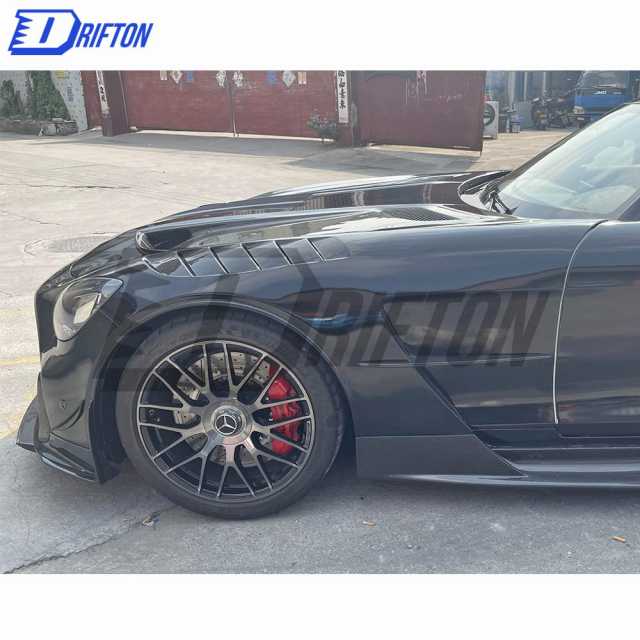Black Series Style Carbon Fiber Side Skirt For Mercedes-Benz AMG GT GTS GTC GTR 2015-2019