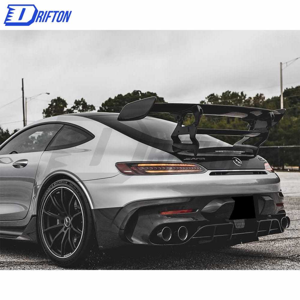 Black Series Style Carbon Fiber Rear Spoiler For Mercedes-Benz AMG GT GTS GTC GTR 2015-2019