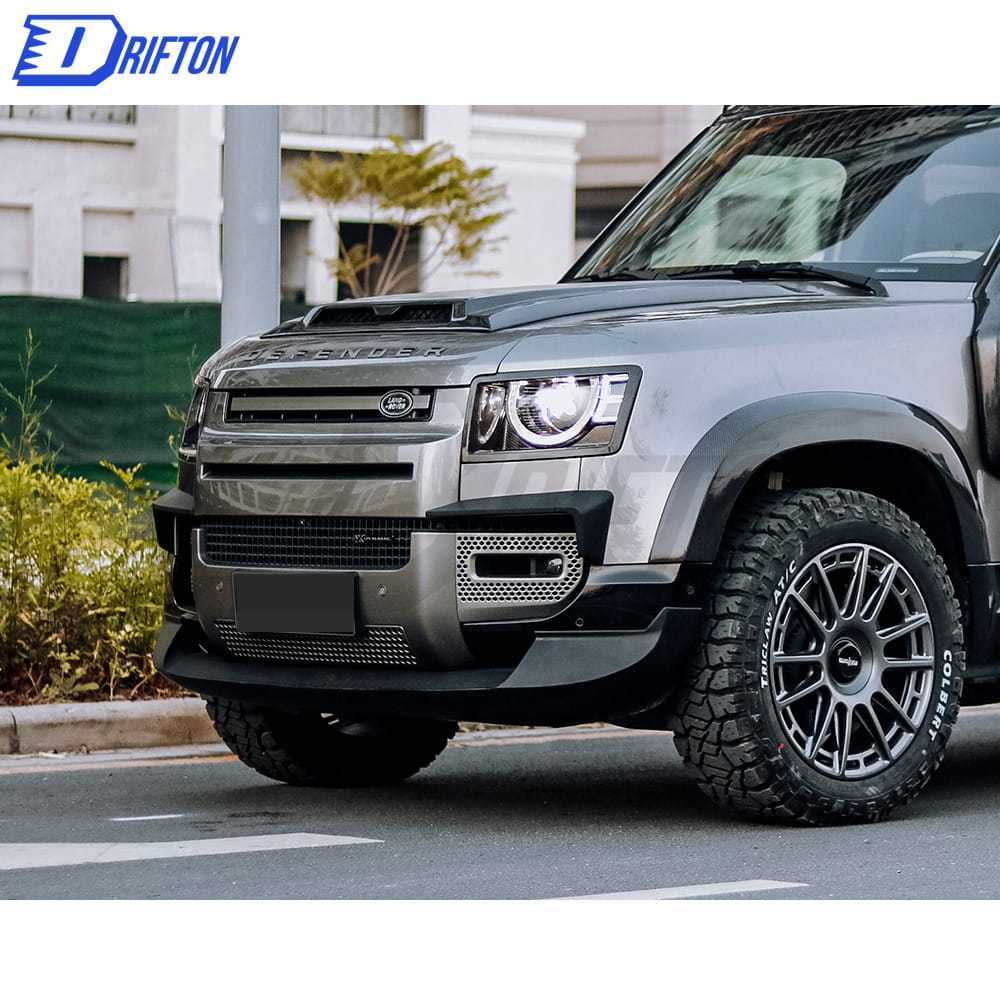 Front Bumper Vent Cover Carbon Fiber For Land Rover Defender