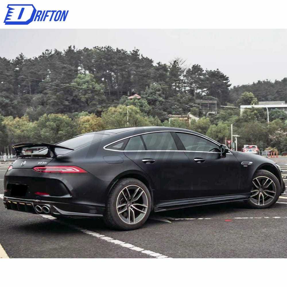 Paktechz Style Dry Carbon Fiber Side Skirt For Mercedes Benz AMG GT53 2019-2022