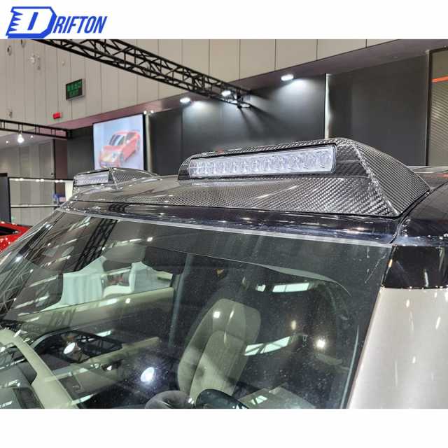 Dry Carbon Fiber Roof Spoiler INCL Light For Land Rover Defender 2020-2021
