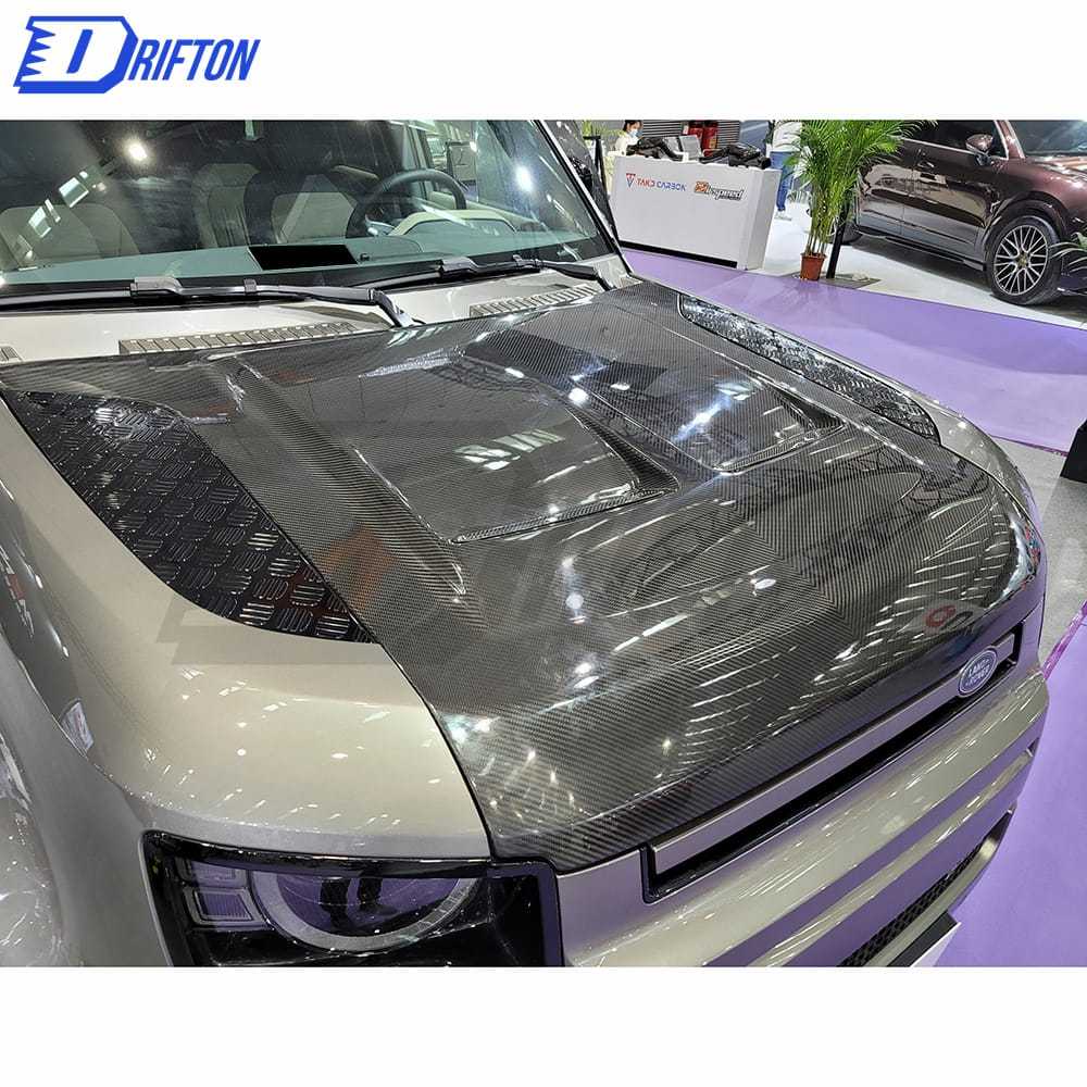 SVR Style Carbon Fiber Hood For Land Rover Defender 2020-2021