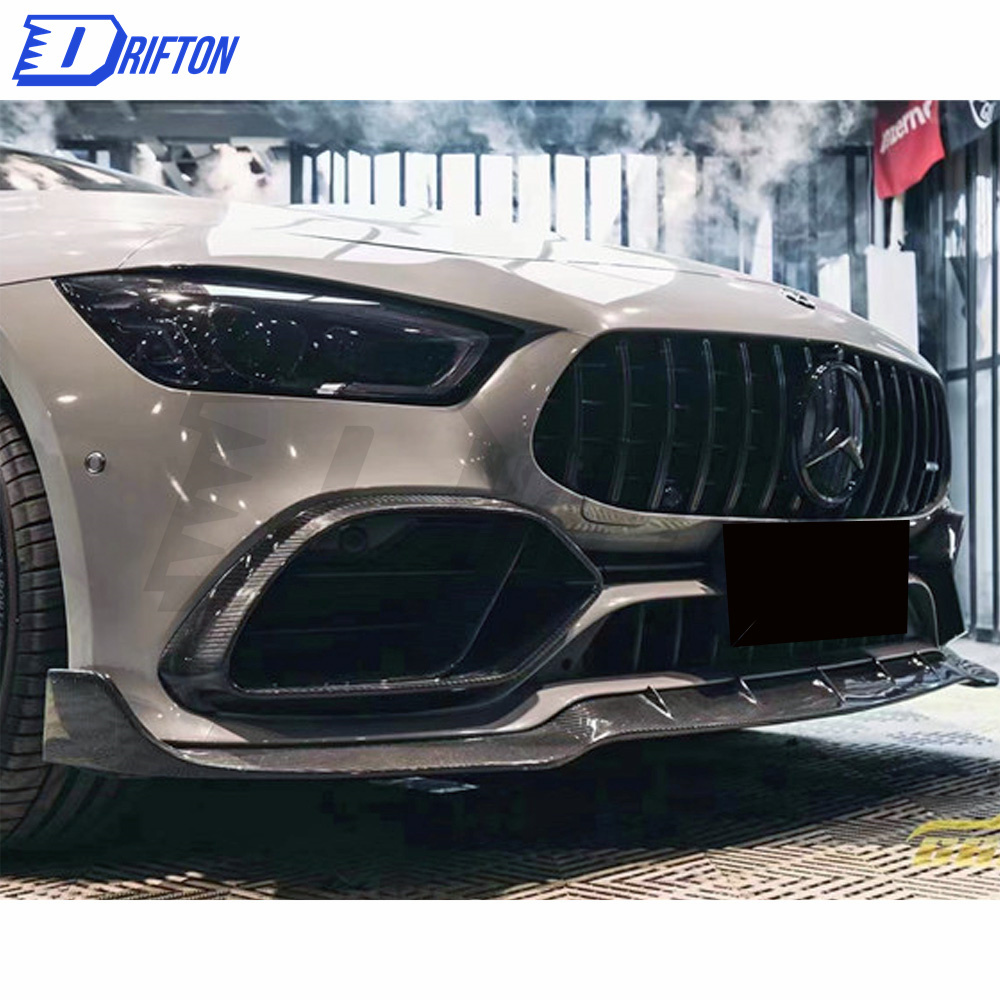 Brabus Style Dry Carbon Fiber Front Bumper Vents For Mercedes Benz AMG GT53 2019-2020
