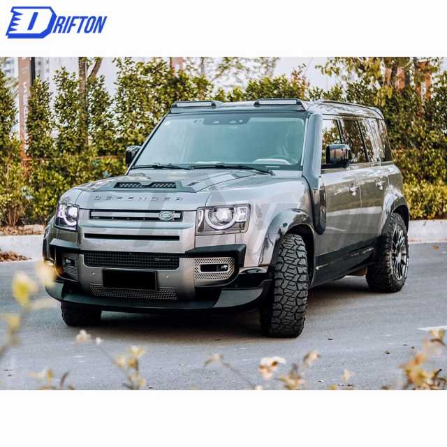 Dry Carbon Fiber Roof Spoiler INCL Light For Land Rover Defender 2020-2021
