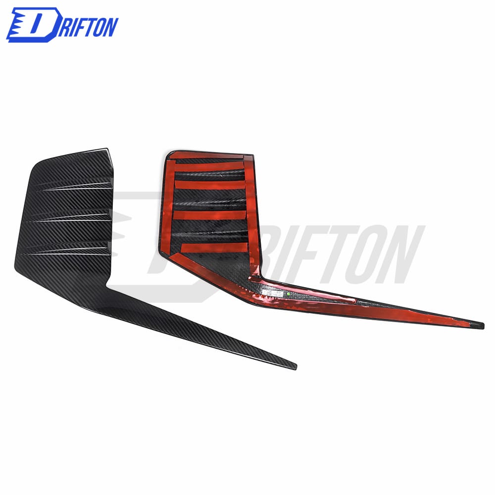 MP Style Dry Carbon Fiber Rear Bumper Attachments Canards For BMW G87 M2 2023-Present