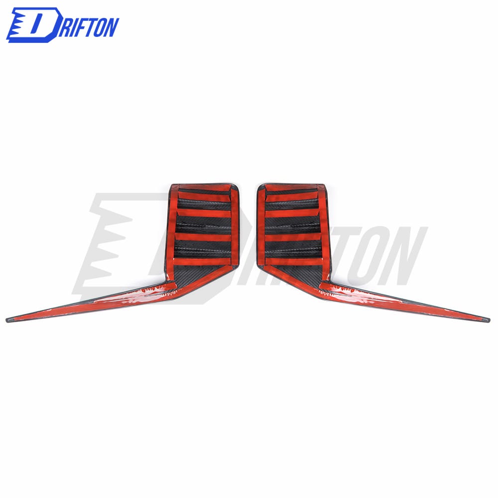 MP Style Dry Carbon Fiber Rear Bumper Attachments Canards For BMW G87 M2 2023-Present